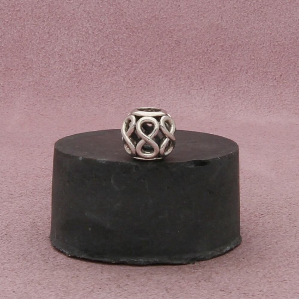 pandora sterling silver infinity bead charm pendant